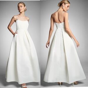 Sachin + Babi Elegant White Gown